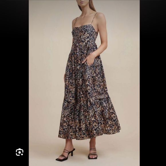 Acler Women's Dartford Tiered Cutout Maxi Dress - Wild Spot - Size 12